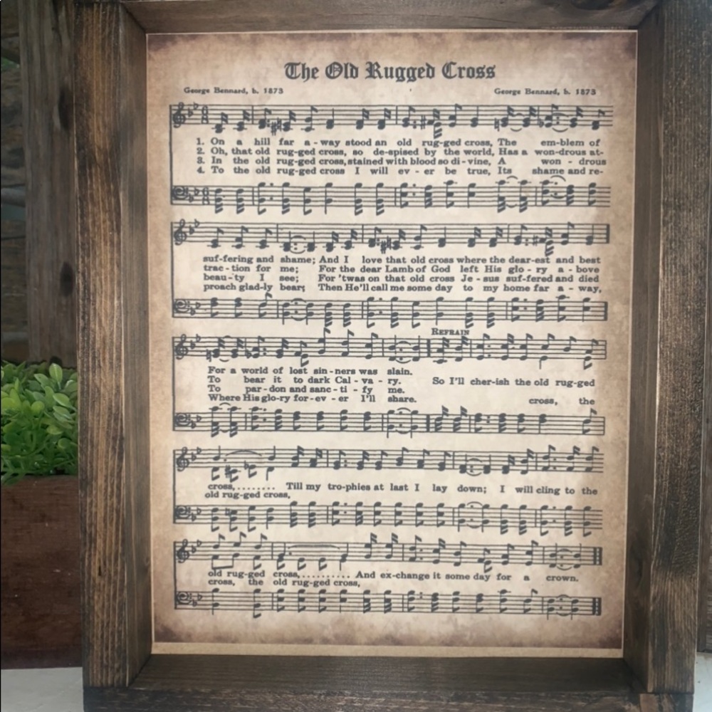 Framed Hymn // The Old Rugged Cross